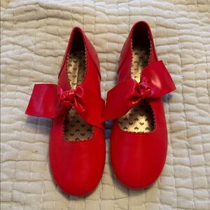 Red Bow Kids Shoes